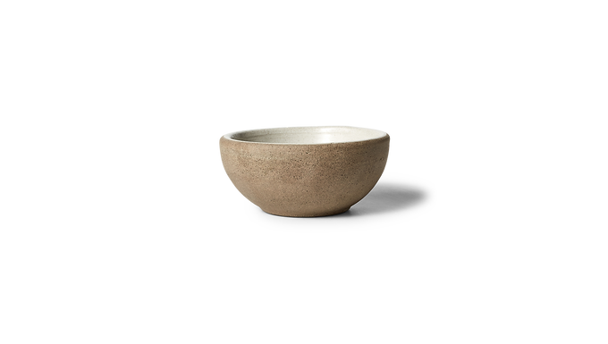 10cm Coupe Large Ramekin  - White Matte Grey Clay