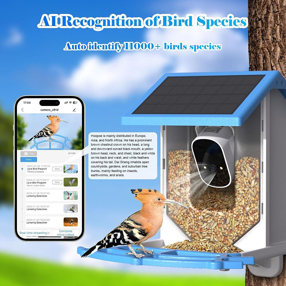Thumbnail: Smart Solar Bird Feeder w/ Camera