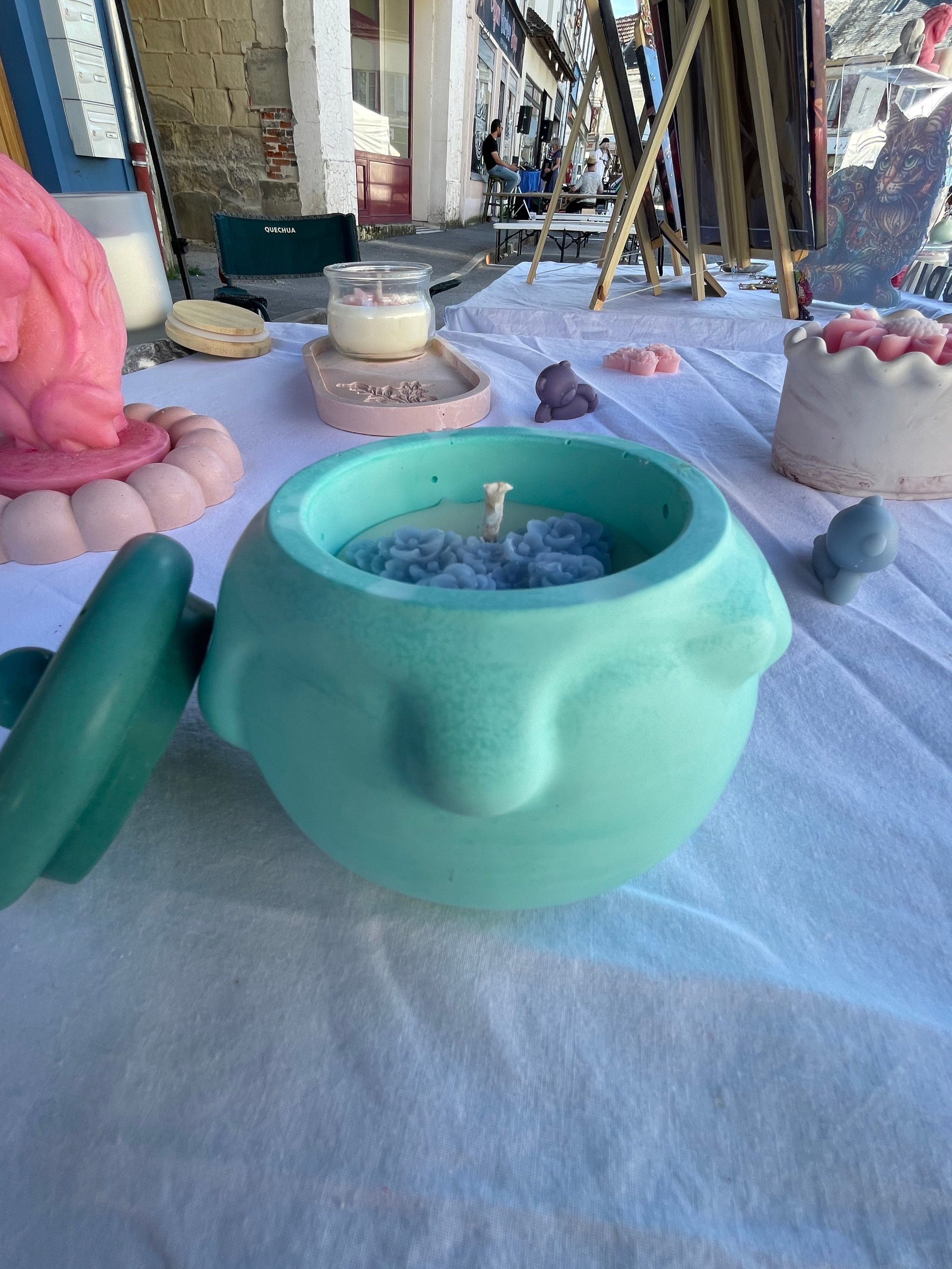 Pot de miel Bougie x jesmonite 