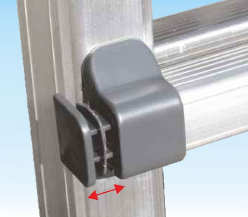 Miniatura: Scala professionale  a sfilo telescopica 6+6 gradini