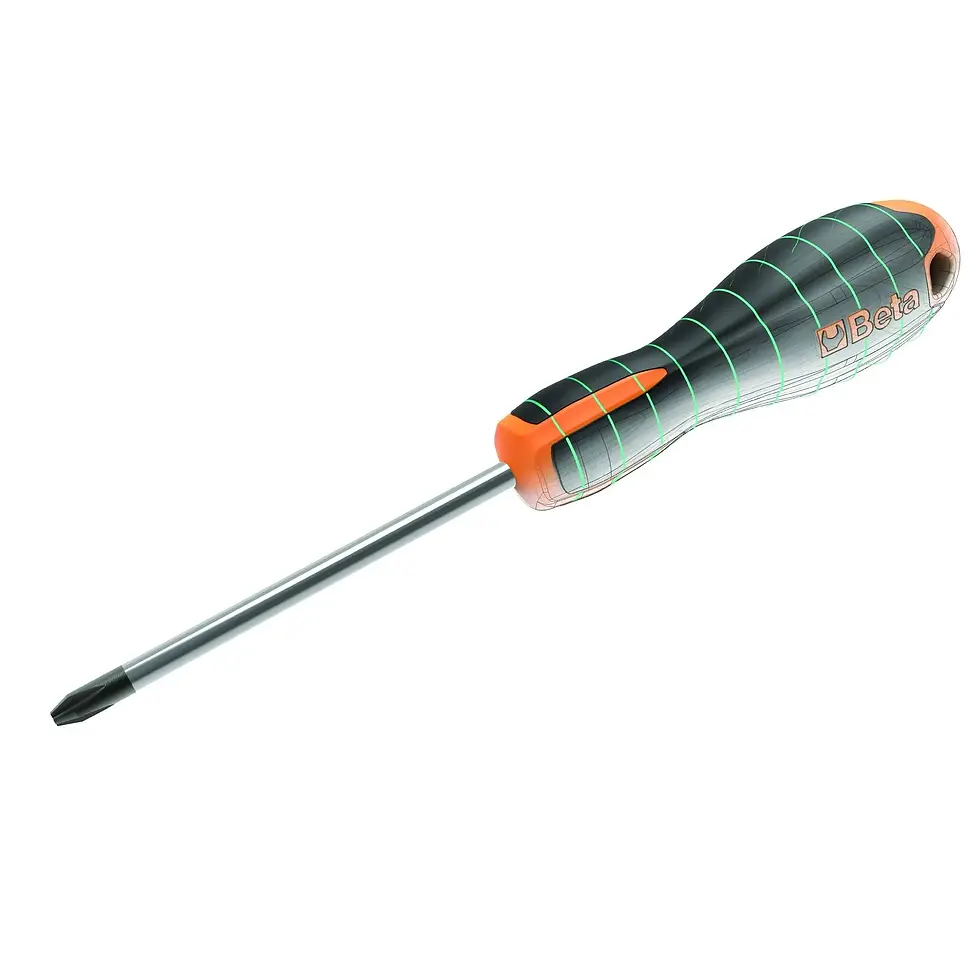 Miniatura: Beta 1203E/D8P Giravite Evox per viti senza testa con intaglio cromati punta ner