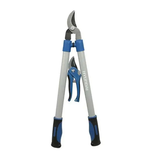 Set di cesoie da potatura Hyundai 58090, 20 cm/66 cm, con punte bypass.