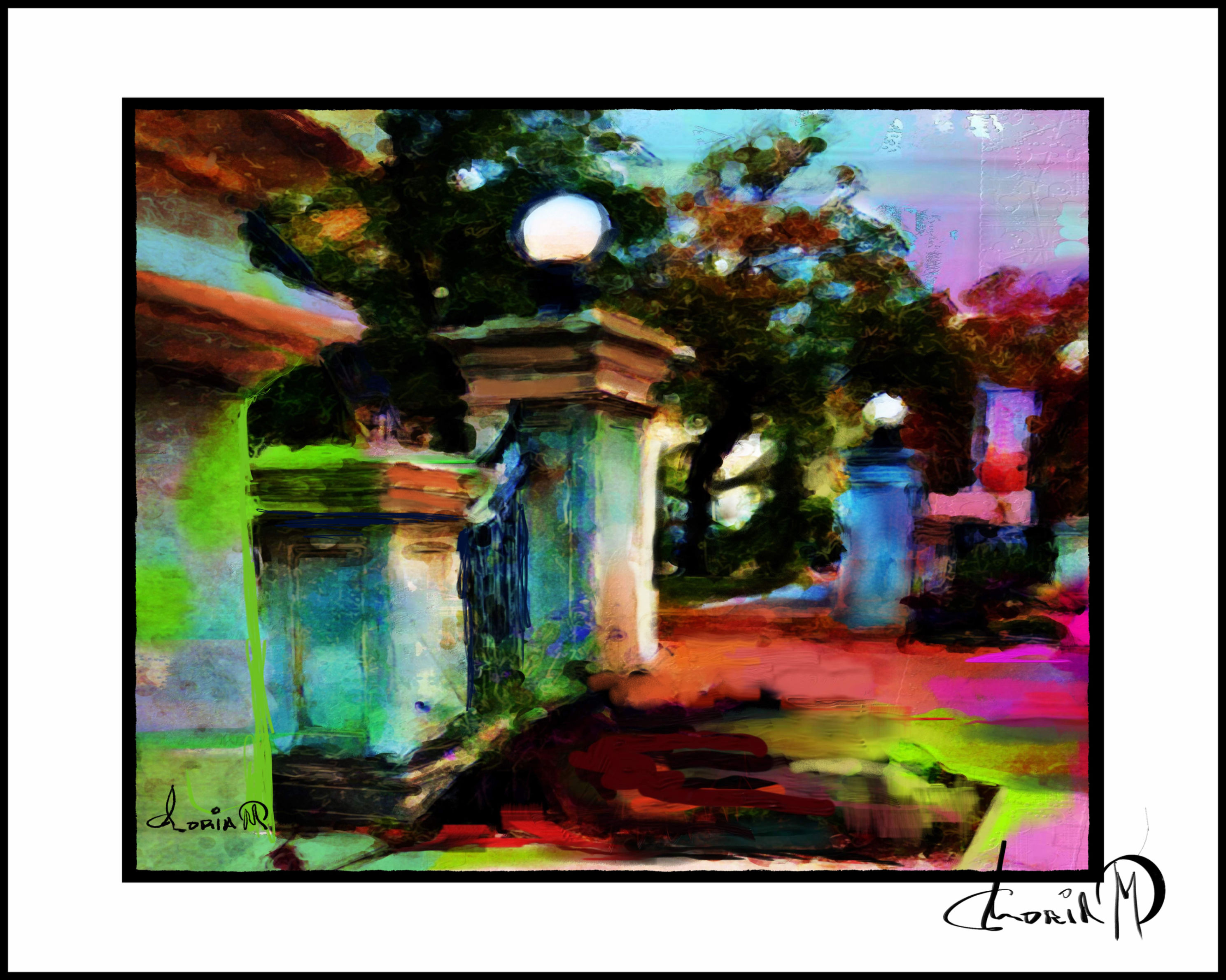 À L'ENTRÉE DU PARC