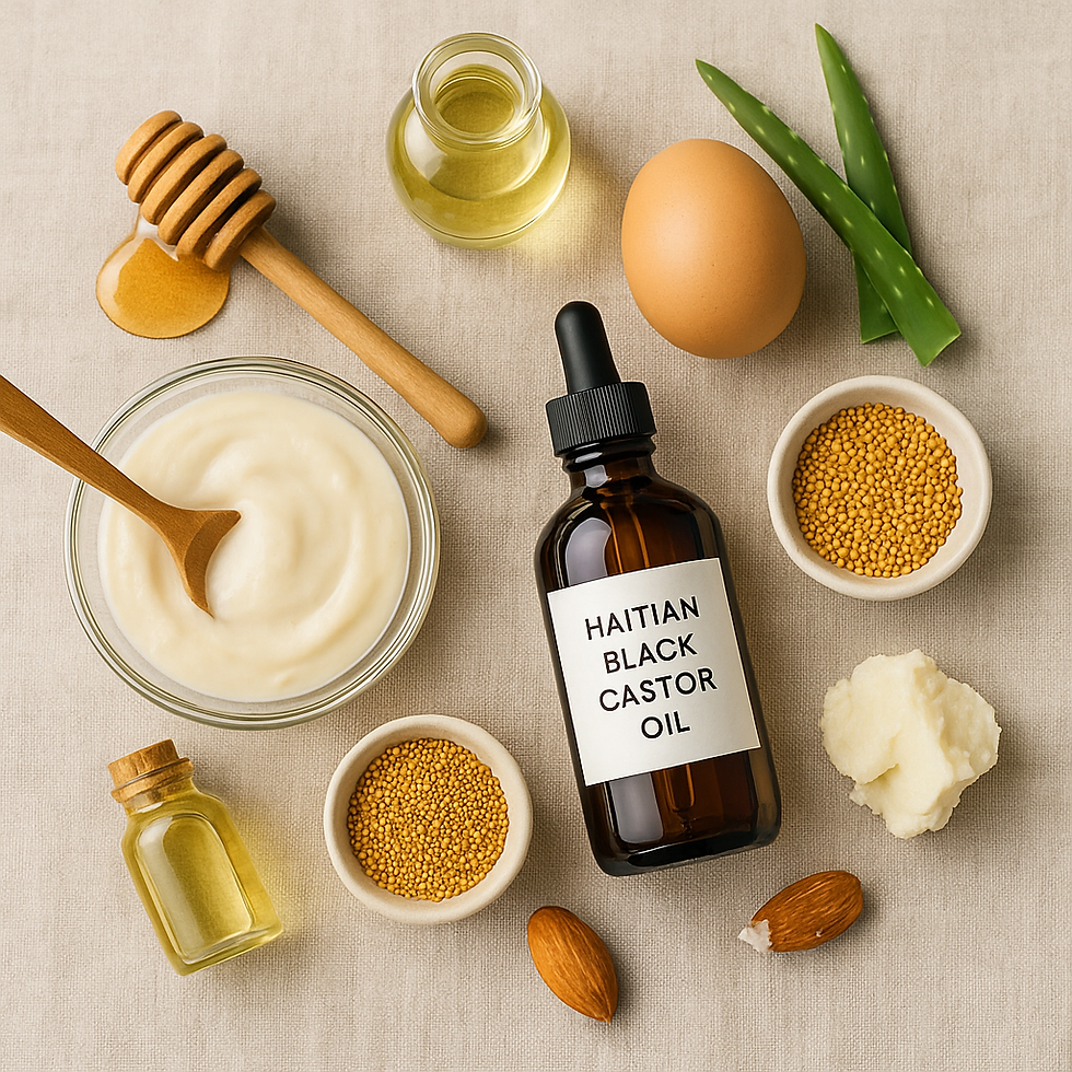haitian castor oil DIY and hair mask