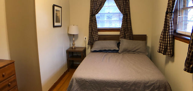 Fisherman Cabin 22 First Bedroom with Double Bed