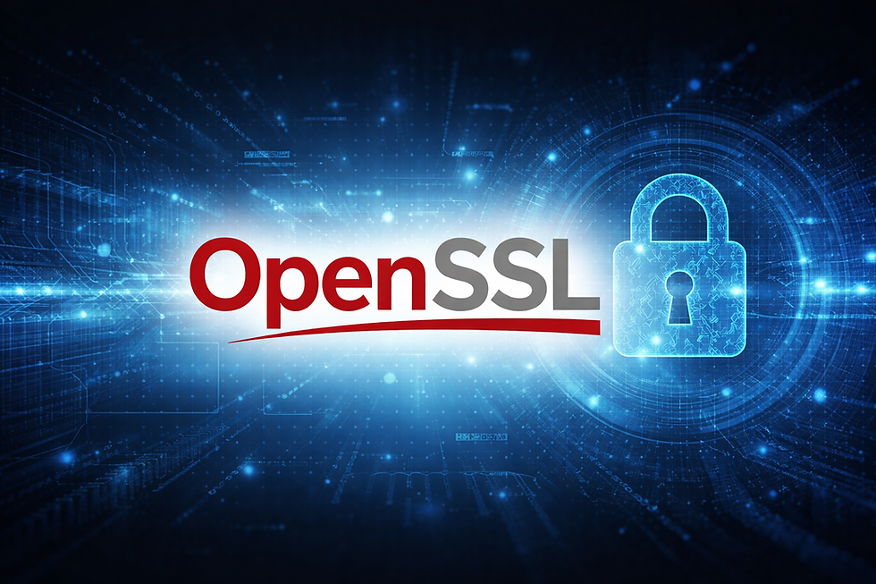 OpenSSL logo and a lock