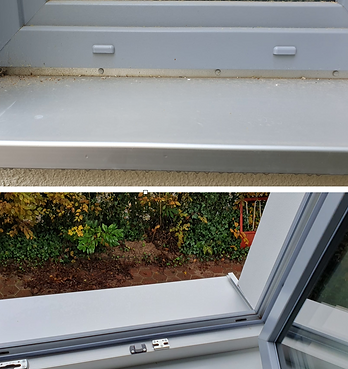 Fensterbank putzen