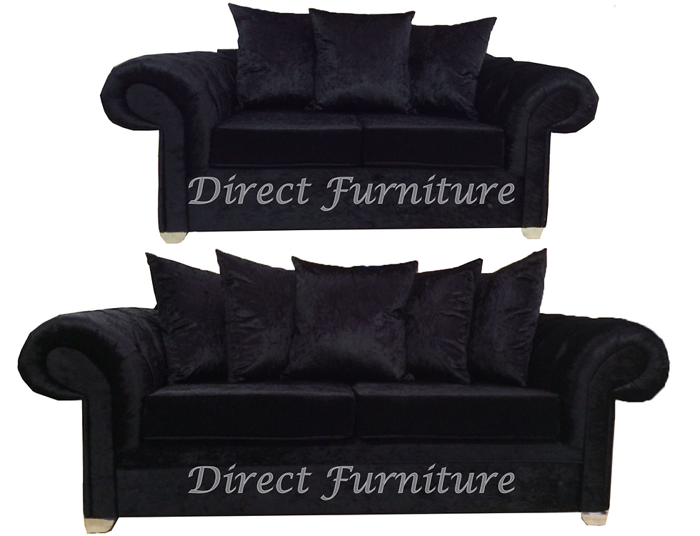 Dorchester 3+2 Sofa in Black DirectFurniture