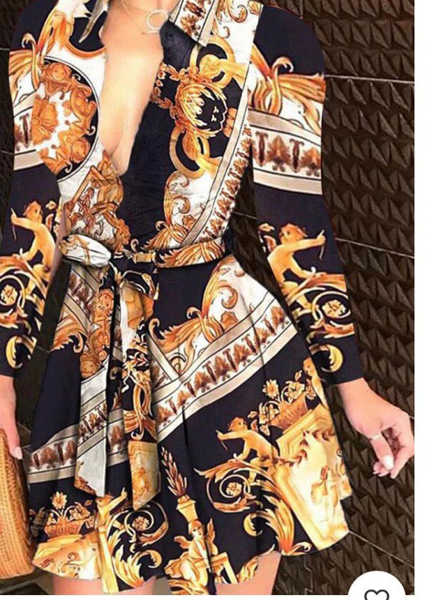 Thumbnail: Short women’s belted dress