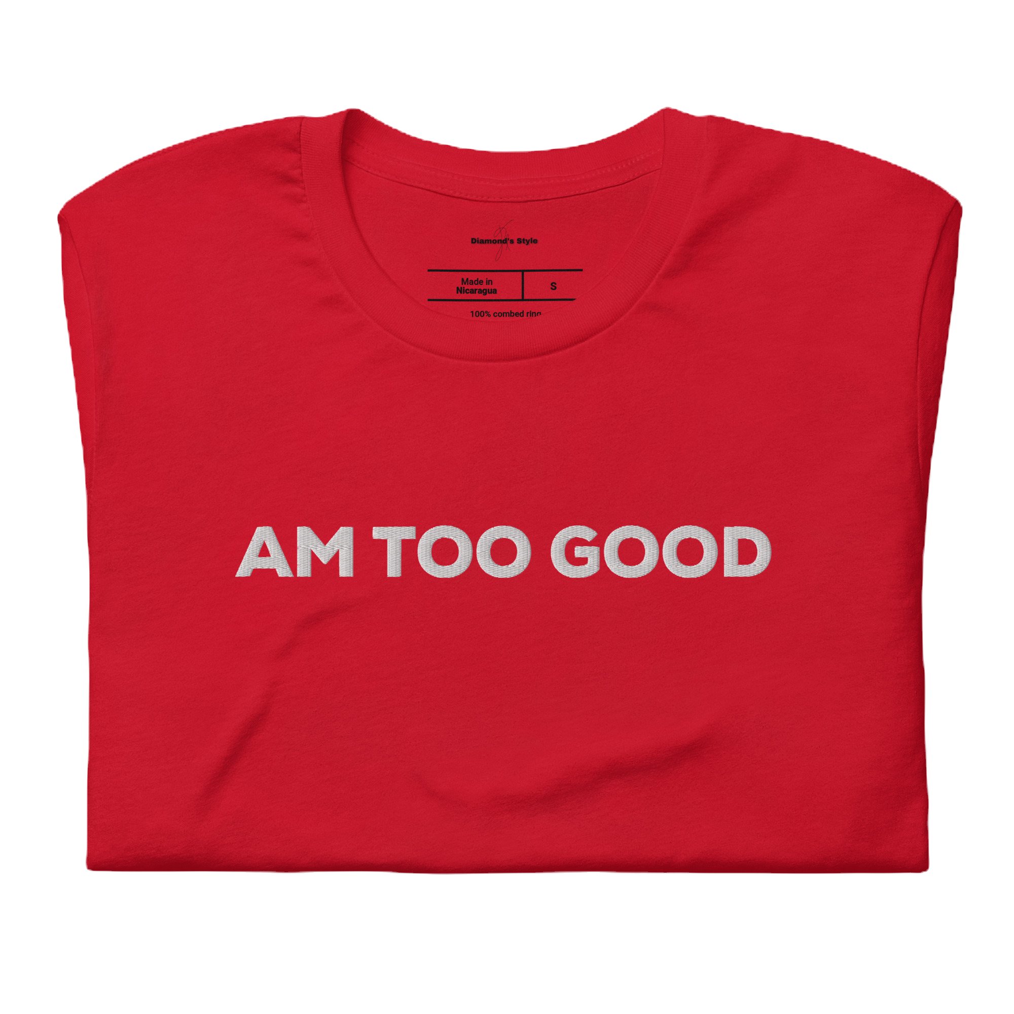 AM TOO GOOD Short sleeve Unisex t-shirt