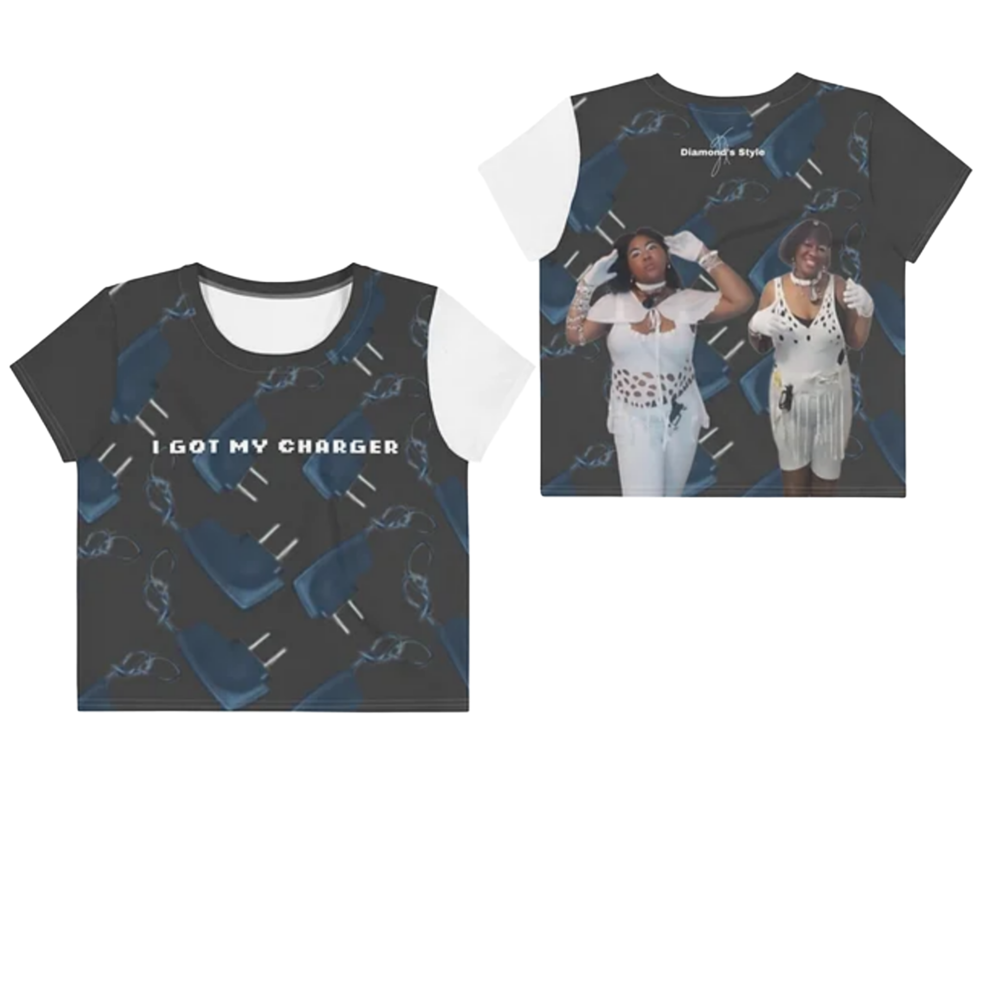 i got my charger Crop Tee