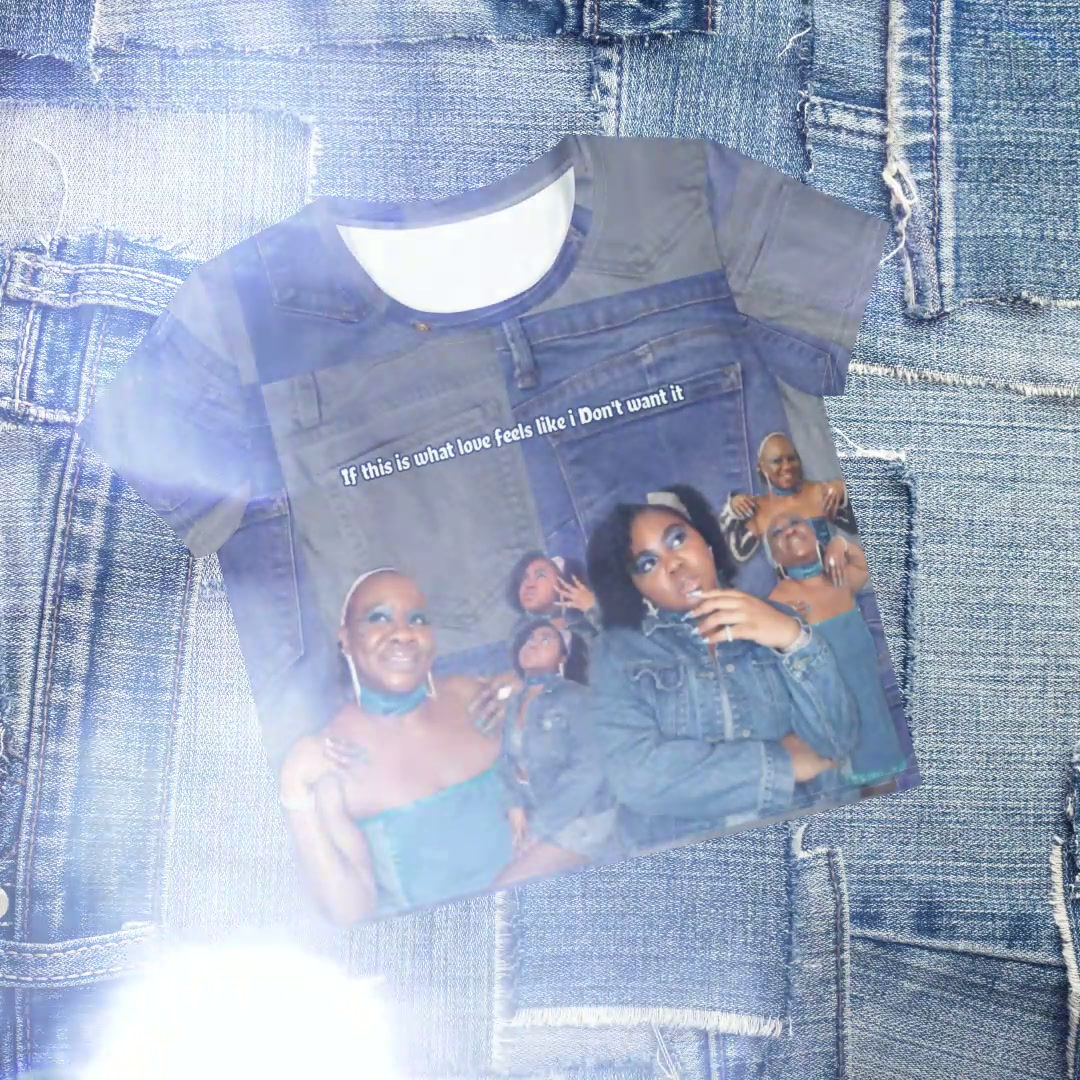 If this is what love feels like i Don't want it Crop Tee