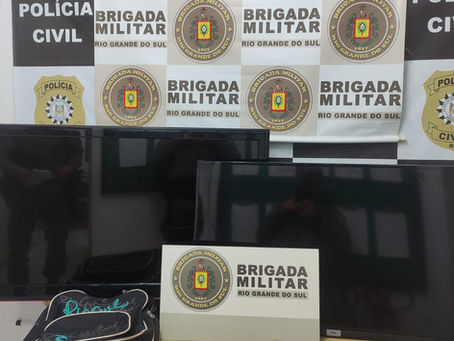 Brigada Militar prende homem após furto em estabelecimento comercial no centro de Tenente Portela