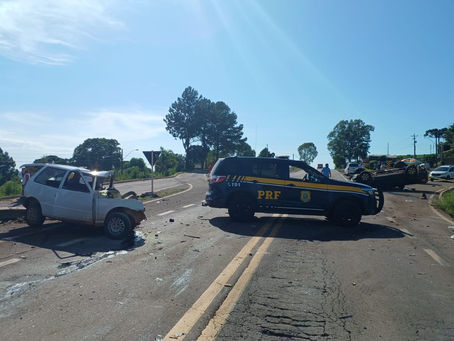 PRF atende acidente com morte na BR-285