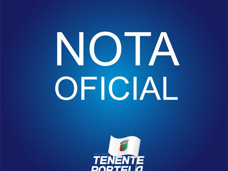 Nota Oficial da Prefeitura de Tenente Portela sobre acidente com ônibus escolar