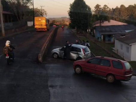 Acidente de trânsito na manhã desta quarta-feira em Miraguaí