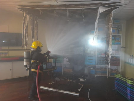 Três Passos: Princípio de incêndio em creche é controlado pelos bombeiros
