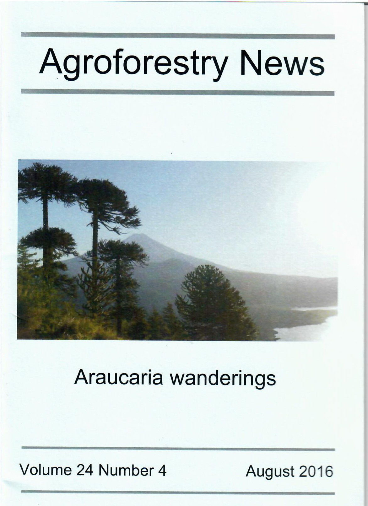 Agroforestry News Vol 24, #4
