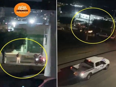 Fuerzas policíacas se despliegan en la Plaza de Tarímbaro ante situación de riesgo esta noche