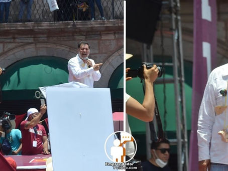 "Te digo Silvano Aureoles que acabarás en la cárcel, tus días están contados: Noroña en Morelia
