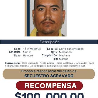 Ofrecen recompensa por 11 delincuentes, algunos relacionados con el crimen de Hipólito Mora