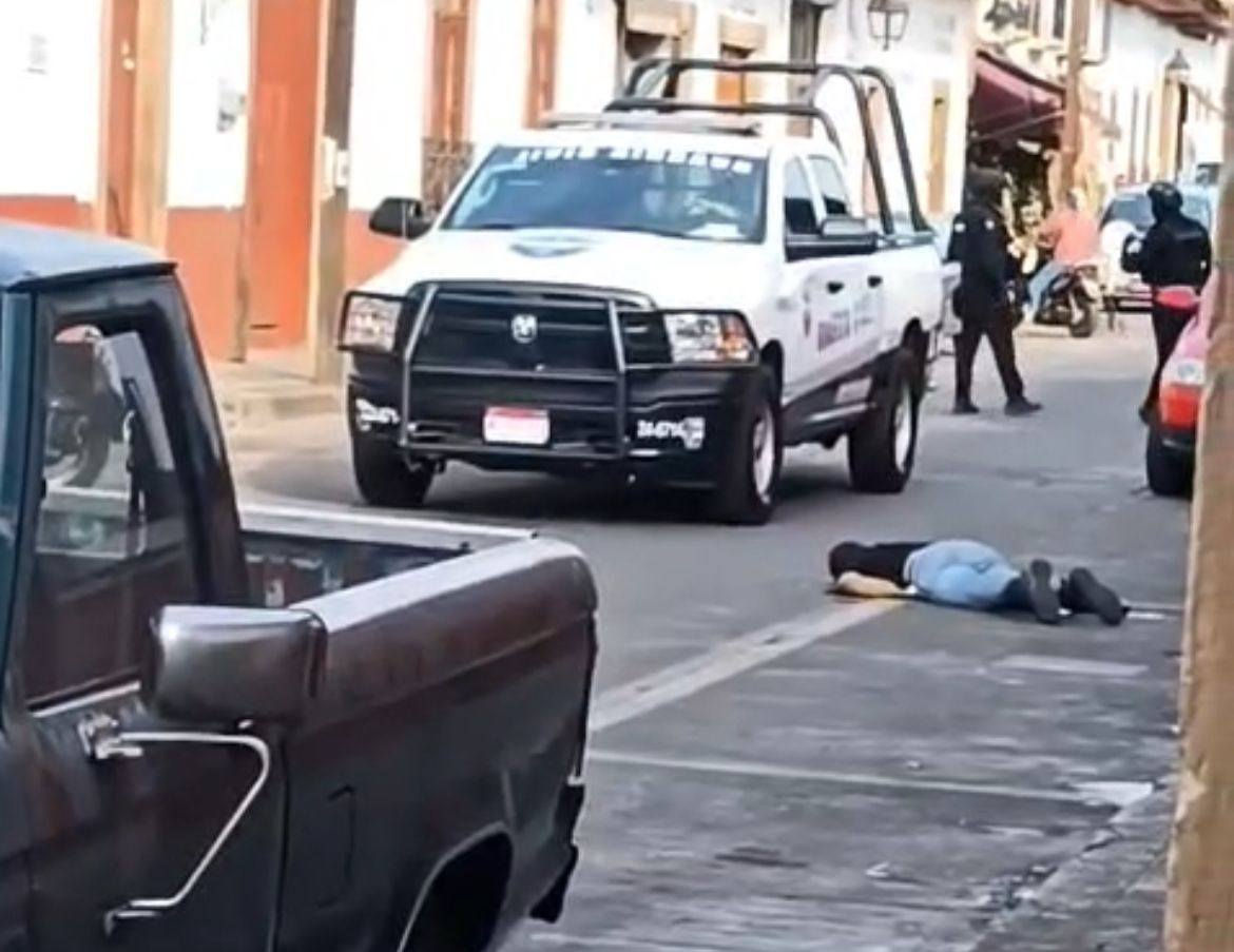 Guardia Nacional abate a delincuente en centro de Pátzcuaro 