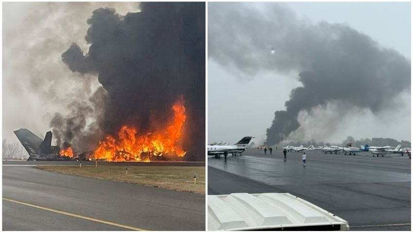 Avión se estrella antes de llegar a la pista; se temen varios muertos