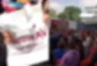 Reparten tarjetas y uniformes escolares en CDMX; el caos se desata en la Mixiuhca