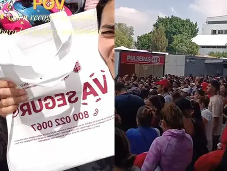 Reparten tarjetas y uniformes escolares en CDMX; el caos se desata en la Mixiuhca