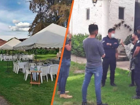 ¡No se alcanzaron a casar! Llego la poli y evitó una fiesta de 150 invitados en Purepero