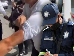 Video: Oficial de Tránsito muerde a conductor durante forcejeo en Tlalnepantla