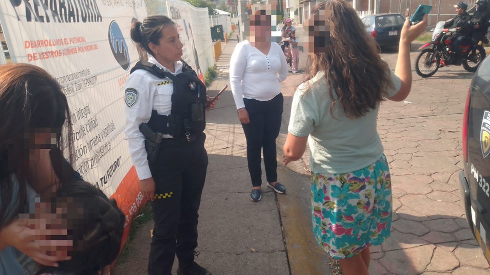 Policía Morelia localiza y entrega a niña extraviada en Villas de la Loma