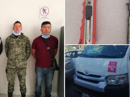 ¿Tierra de nadie? 3 militares mexicanos asaltan combis en Edomex; ya fueron detenidos