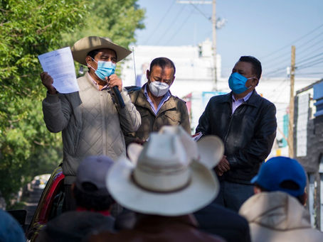 Protesta Alcalde de Epitacio Huerta contra el gobierno de Silvano por retención de recursos