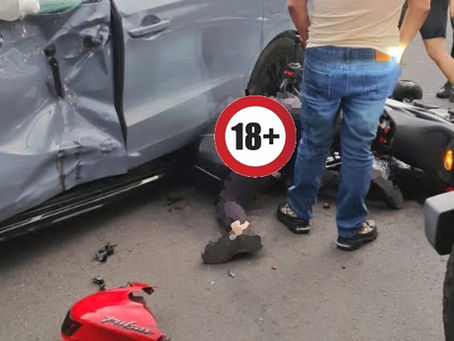 Morelia: motociclista pierde la vida en Av. Camelinas tras chocar contra camioneta que dio vuelta prohibida