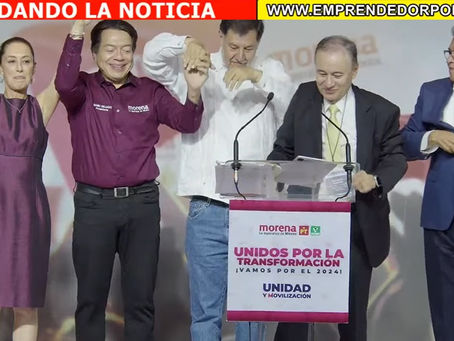 Oficial: Gana Sheinbaum encuesta de Morena; Coordinadora de comités en defensa de la 4T