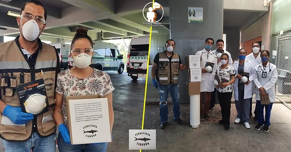 Esta ferretería moreliana donó equipo de protección a personal médico del IMSS Charo