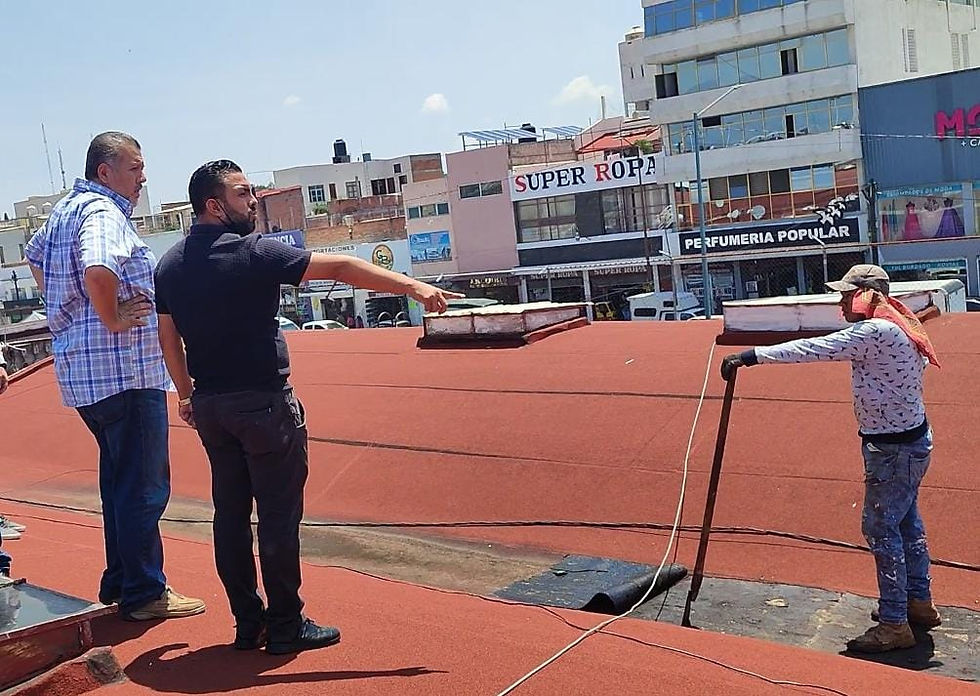 Dirección de Mercados y Plazas supervisa trabajos de rehabilitación en el Mercado Independencia