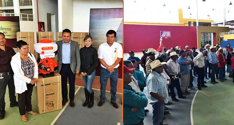 #Acámbaro: Se apoya a productores con aspersoras pulverizadoras.