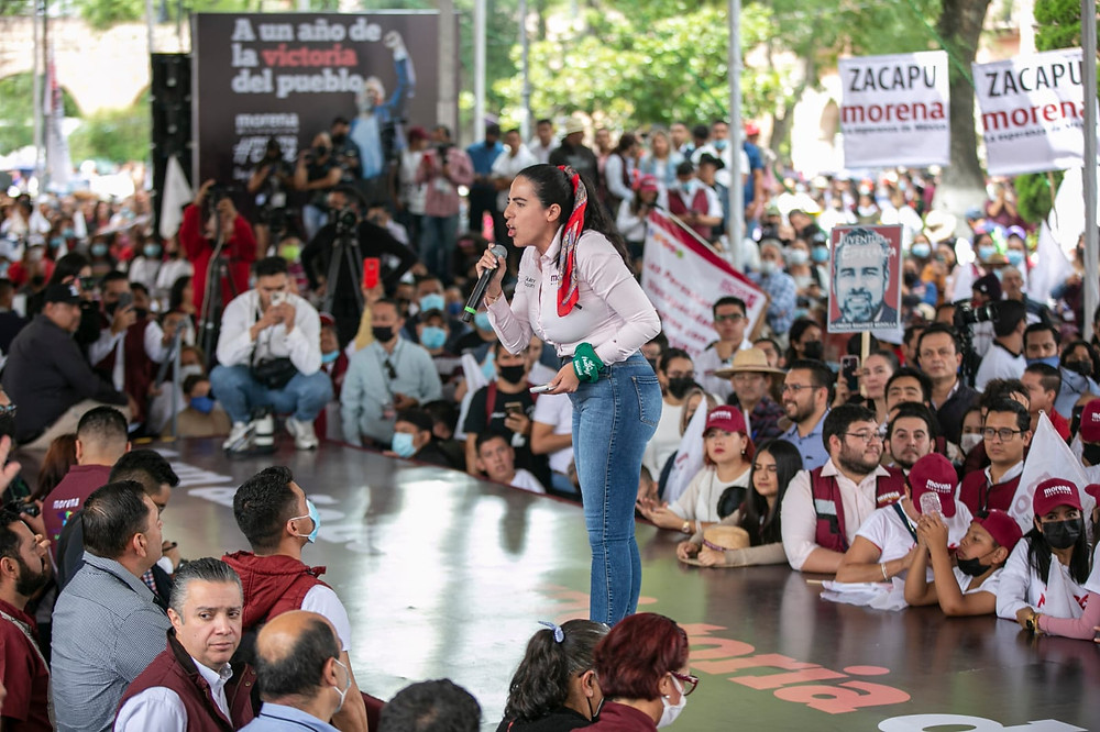Morena tiene un gran respaldo social, porque Michoacán tiene un gobierno cercano a la gente: Giulianna Bugarini