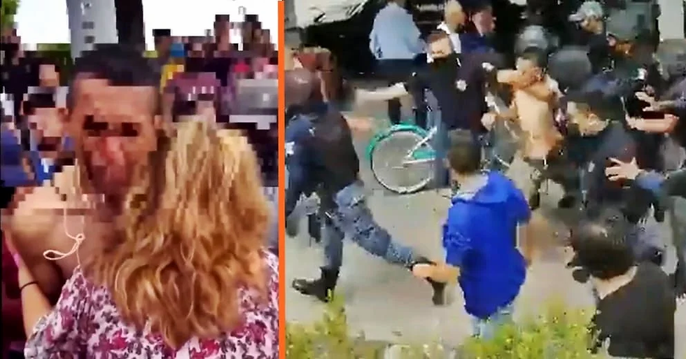 "Yo respondo"; Madre intenta salvar a su hijo ladrón de ser linchado (+Video)