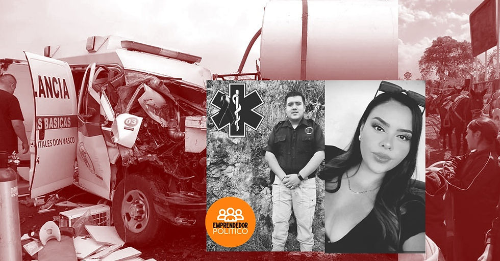 Michoacán: Muere otra persona por choque de ambulancia en la Morelia –Pátzcuaro; Alejandro y Ángela, los paramédicos caídos