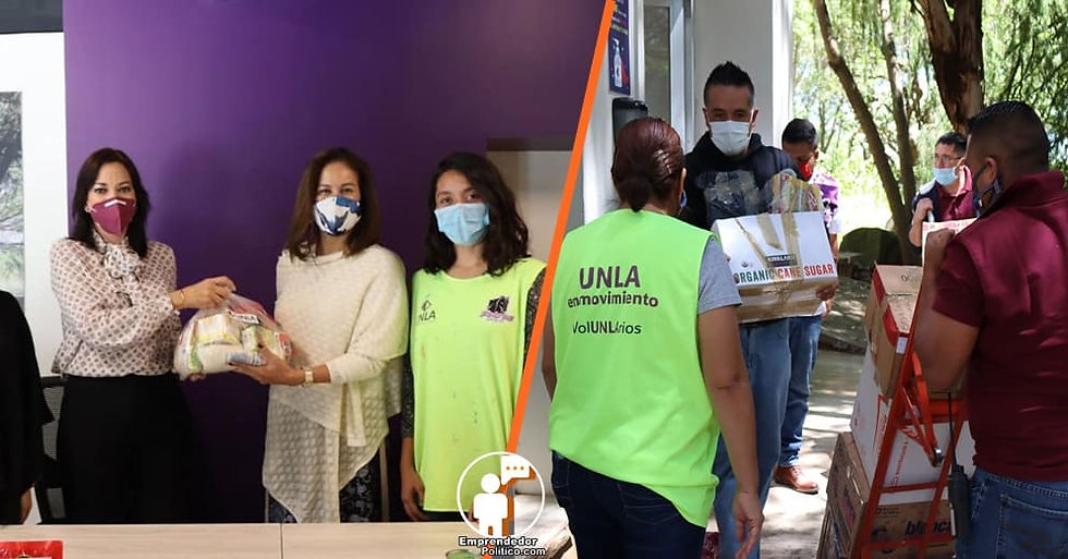 UNLA entrega despensas a la Junta de Asistencia Privada Michoacán