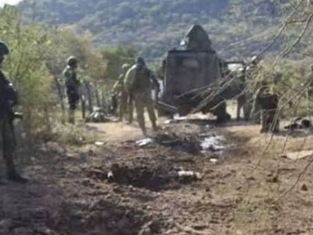 Un Elemento de Fuerzas Especiales murió cuando una mina terrestre detonó en la comunidad de Las Playitas de Tumbiscatío, Michoacán