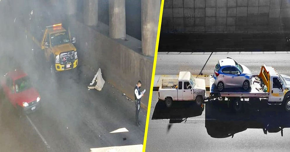 Se registra carambola vehicular en el periférico norte de Morelia