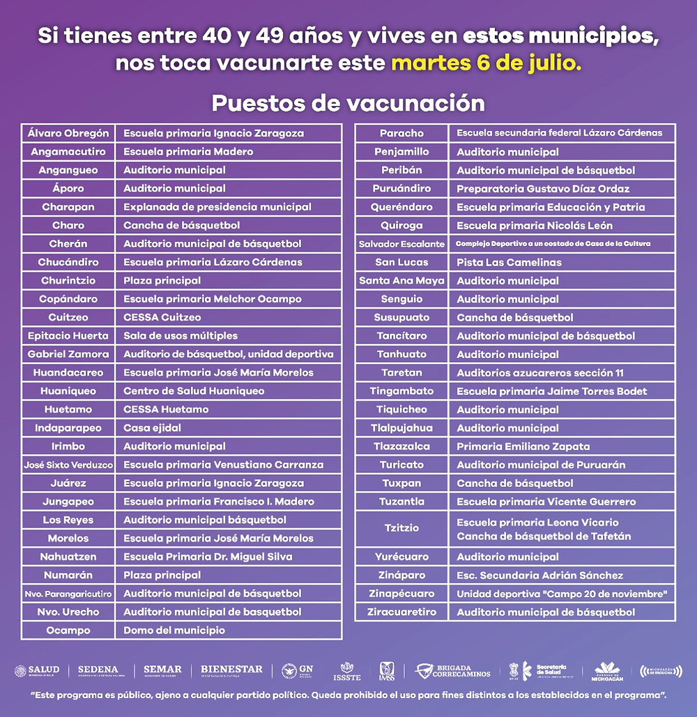 ¿Millennial michoacano? Ya empezará tu vacunación a partir de este martes