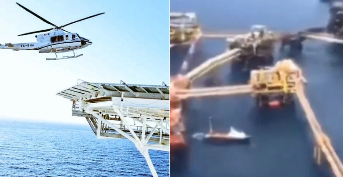 México: Pemex reporta caída de helicóptero frente a costa de Campeche