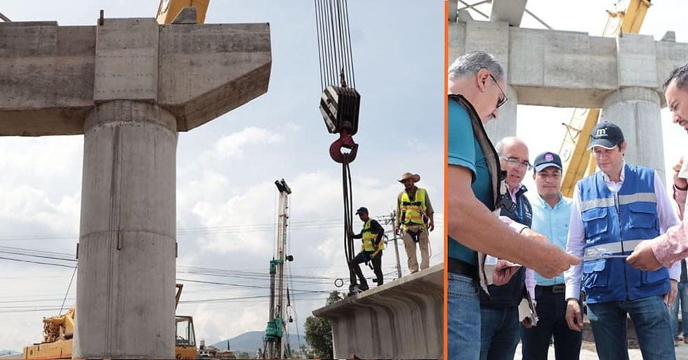 Avanza construcción de distribuidor vial en Siervo de la Nación