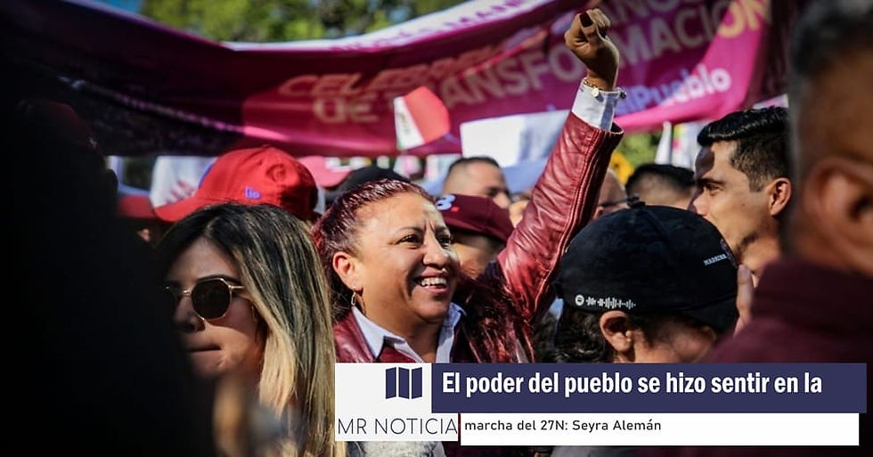 El poder del pueblo se hizo sentir en la marcha del 27N: Seyra Alemán