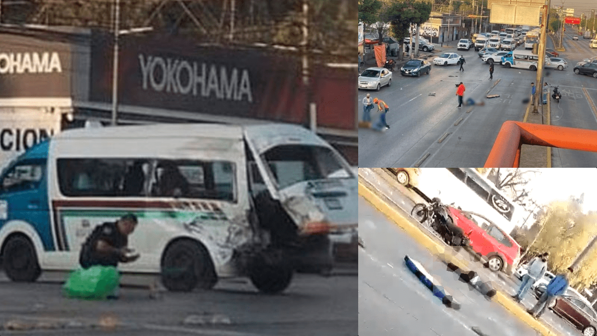 Video fuerte: Tráiler embiste a Combi; pasajeros salen disparados